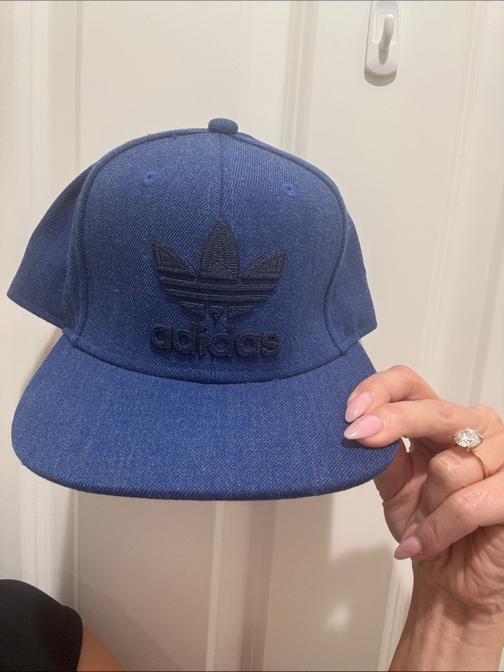 adidas Navy Blue Trefoil Snapback Cap
